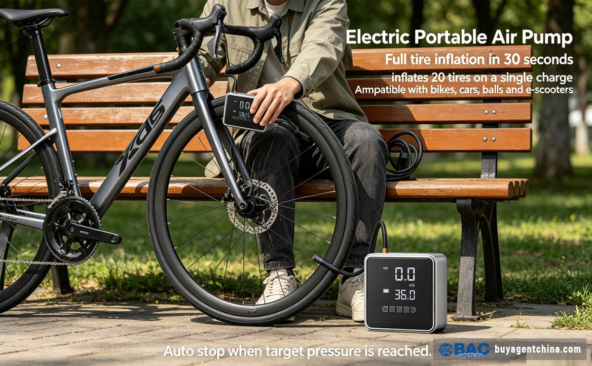 How to Source Car Tire Inflators from China 02 Electric Portable Air Pump