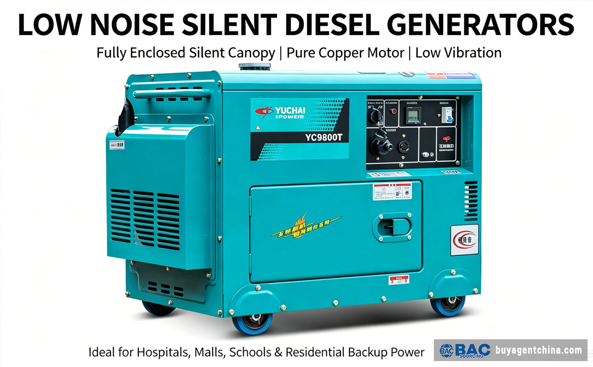 How to Source Generators from China Cost-Effectively 05 LOW NOISE SILENT DIESEL GENERATORS