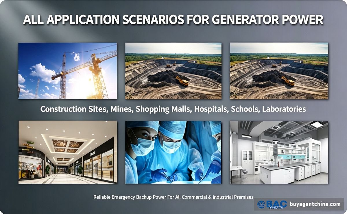 How to Source Generators from China Cost-Effectively 07 ALL APPLICATION SCENARIOS FOR GENERATOR POWER