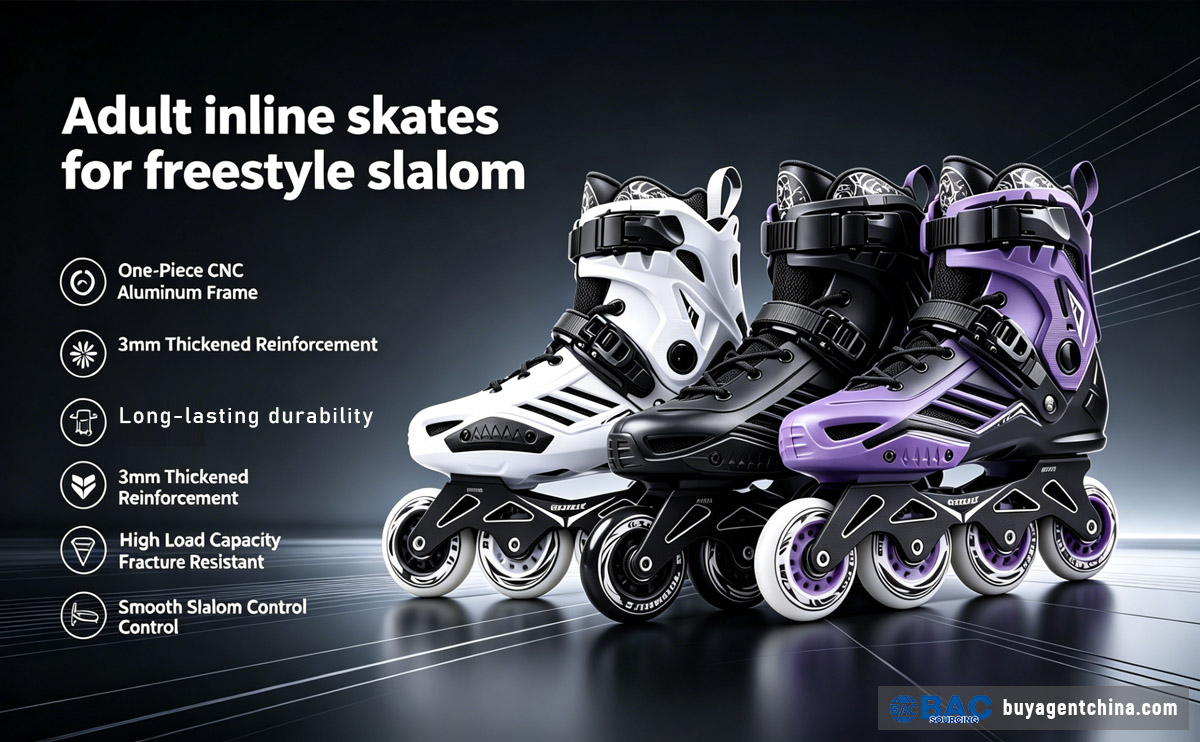 How to Source Roller Skates from China - Adult inline skates for freestyle slalom 03