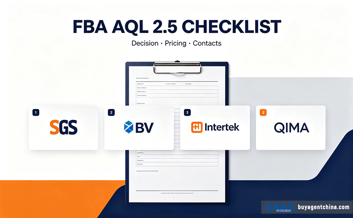 قائمة مراجعة معيار AQL 2.5 لبرنامج FBA