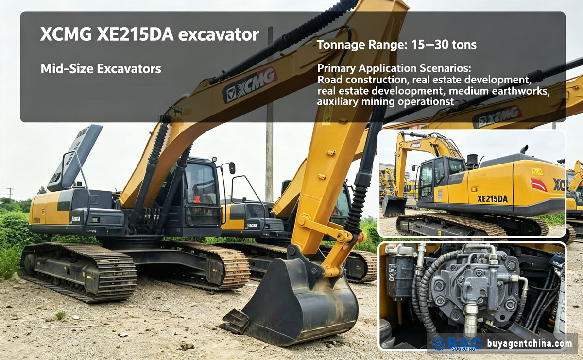 How to Source Excavators from China XCMG XE215DA Excavator 01