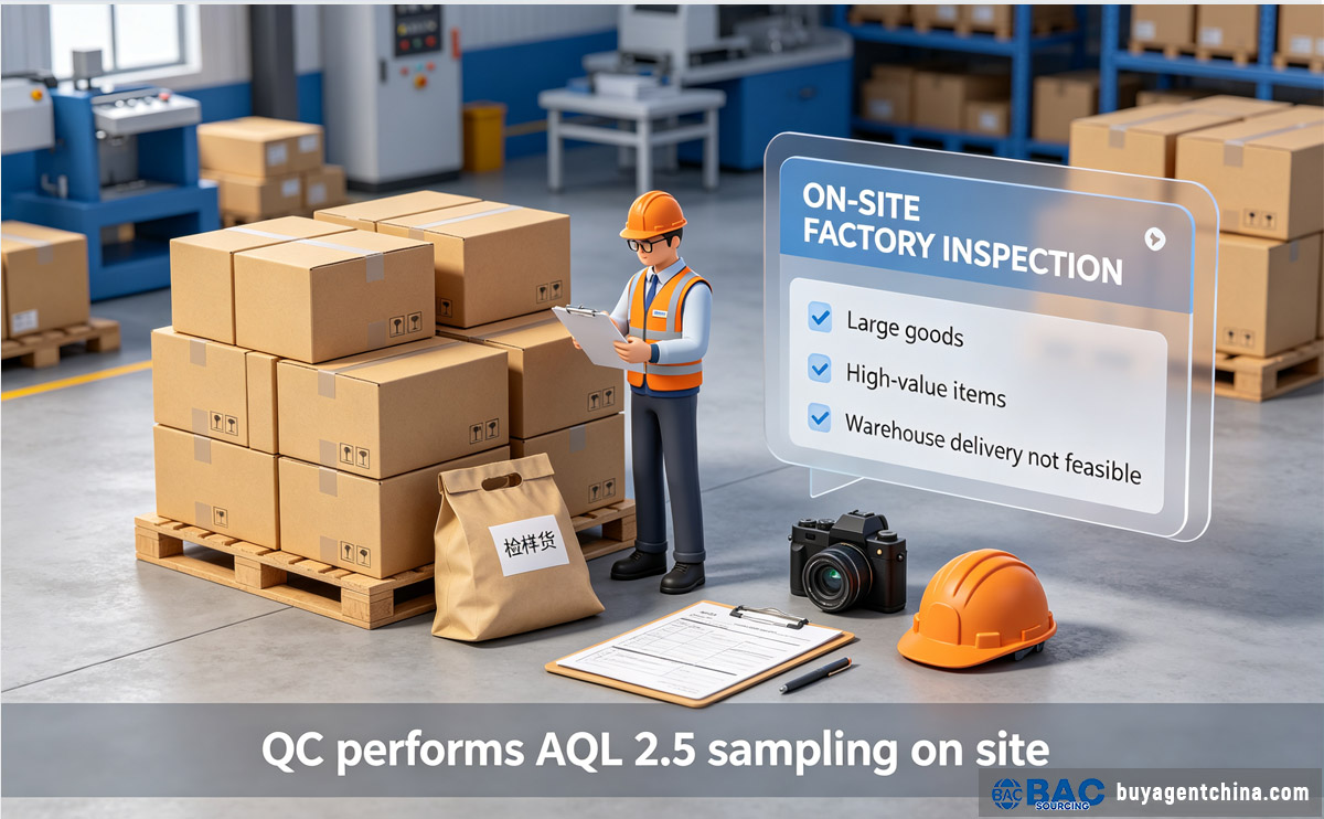 aql2.5 On-site factory inspection