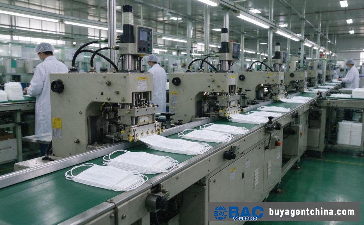 02 Face mask production line in China