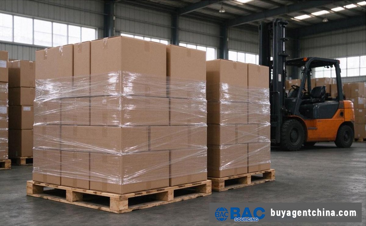 04 Export cartons in a Chinese warehouse